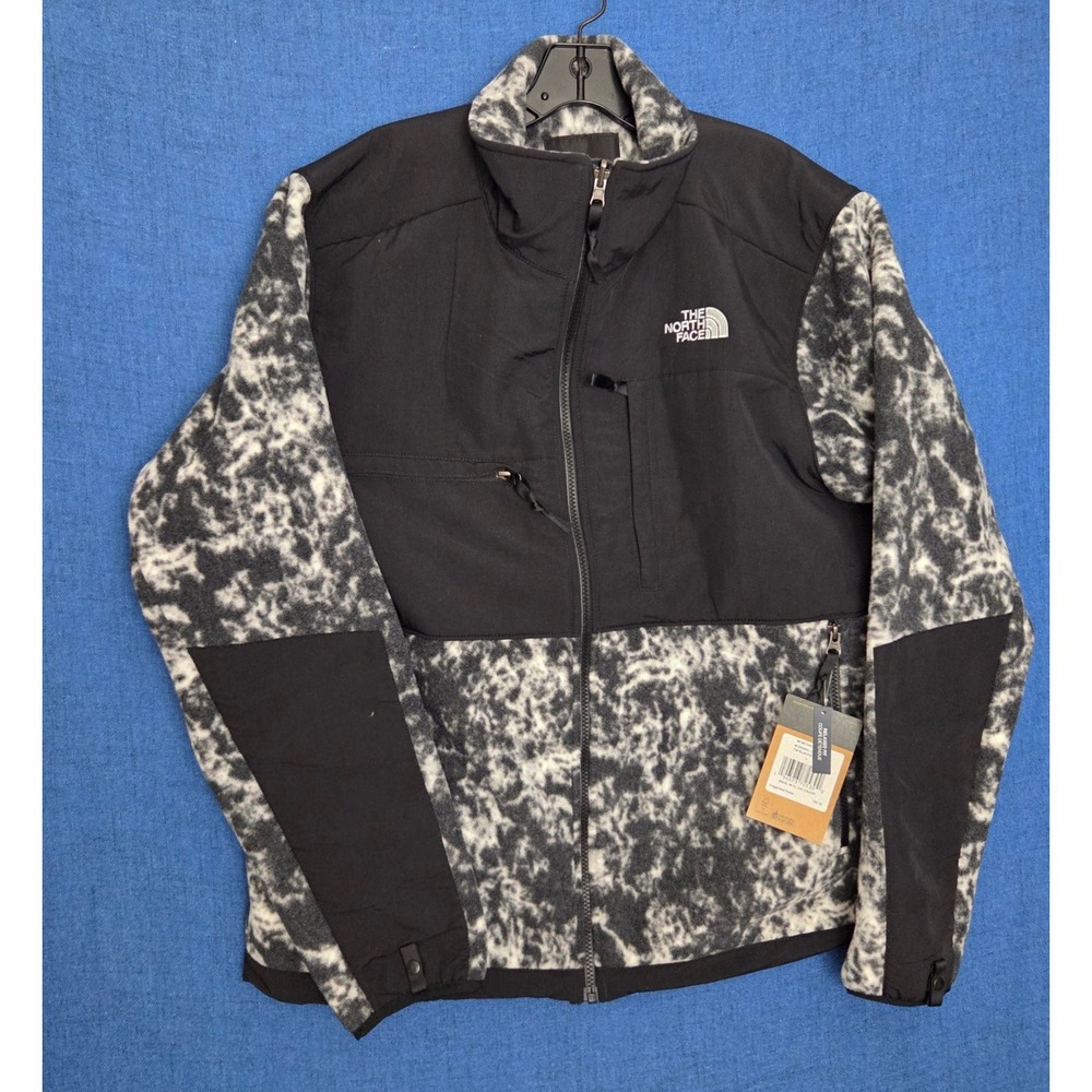 The North Face Mens Denali Jacket Black White Marble Fleece NF0A7UR2OVW L